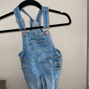 H & M Girls Heart Overalls